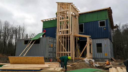 Container Home - Jade House - Rustic Global - 2024 - Framing